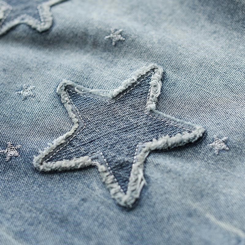 胖女孩牛仔裤加肥加大童装胖女童春装G裤子女大童大码遮肉显瘦长