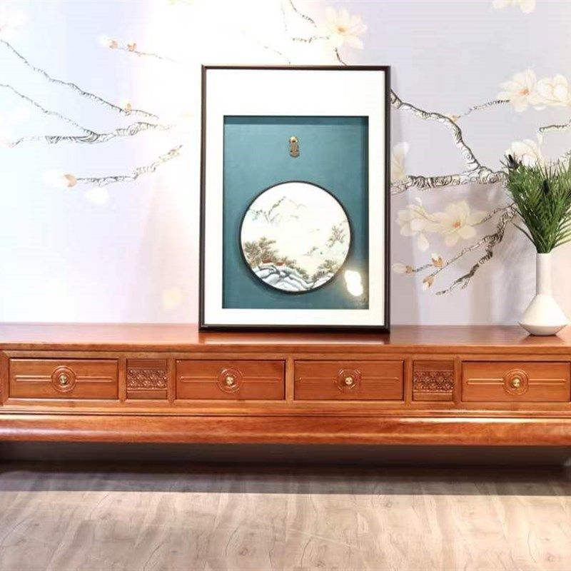 红木电视柜全原木中式菠萝格木储物地柜金花梨木客厅实木家具整装,住宅家具,电视柜,淘宝优惠券,粉丝福利购,淘宝优惠卷