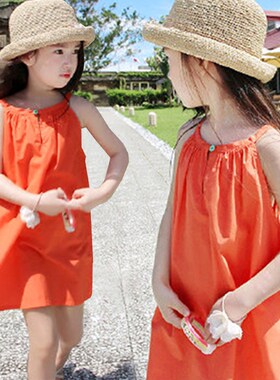 3童装小女孩裙子女童夏装连衣裙7儿童韩国夏天N薄款洋气吊带裙6岁