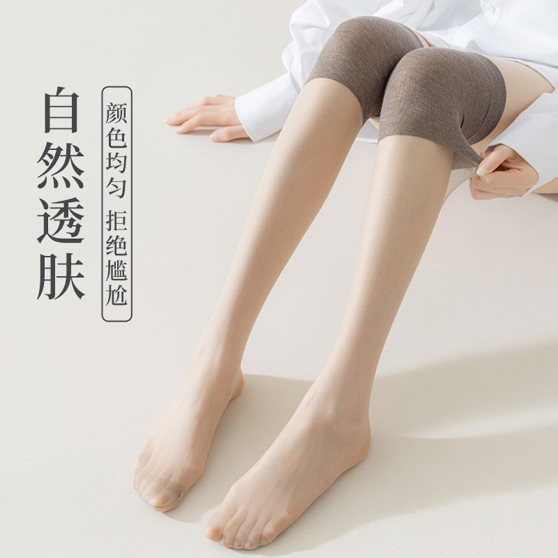 空调房护膝袜女老寒腿保暖丝袜过膝盖防滑袜套夏季薄款小腿长筒袜