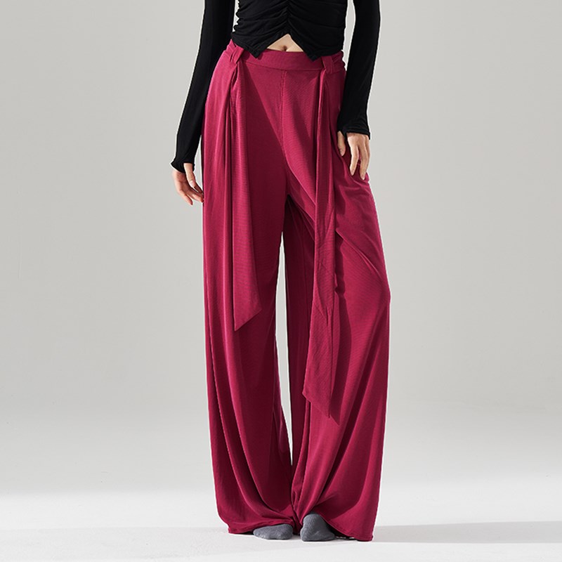 舞蹈裤成人铜氨丝练功裤现代舞z舞蹈服中国舞古典舞形体裤女阔腿