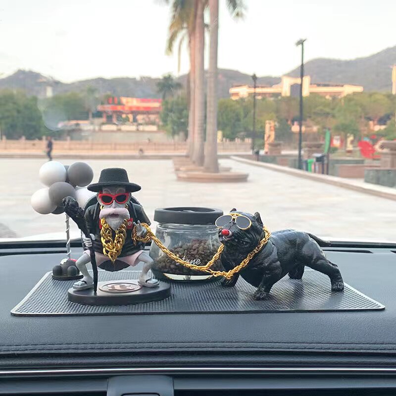 汽车饰品摆件龟仙人中控台香薰车内装饰品L个性礼物送男朋车内用