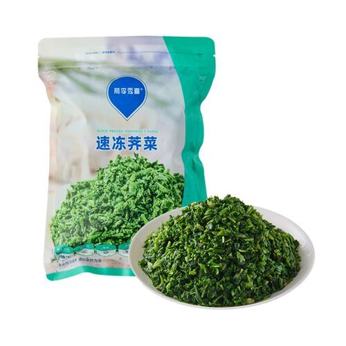 盒马代购 速冻荠菜450g免洗免烫免切 饺子馄饨包子馅料伴侣春蔬菜
