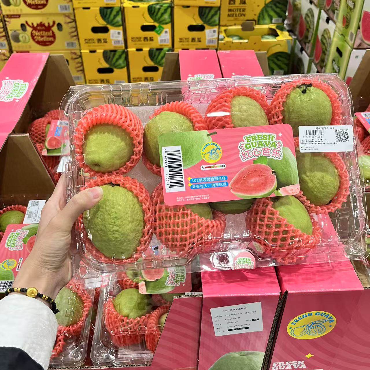 山姆会员超市代购 红心芭乐一盒1.5kg 番石榴 新鲜热带水果 礼盒,水产肉类/新鲜蔬果/熟食,番石榴/芭乐,淘宝优惠券,粉丝福利购,淘宝优惠卷