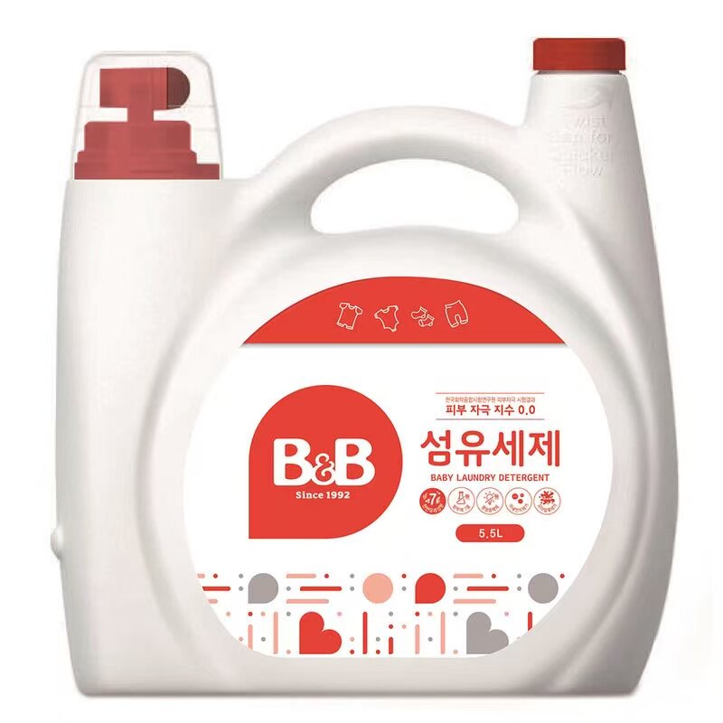山姆会员超市代购 纤维洗涤剂5.5L 家庭装大瓶B&B保宁宝宝洗衣液