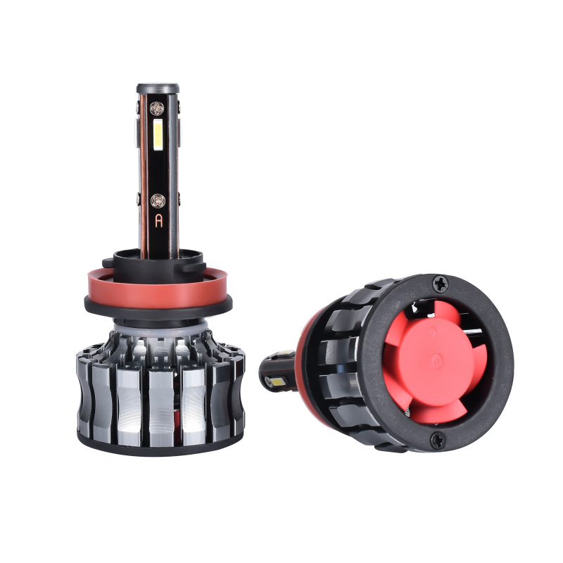 外贸爆款汽车灯360发光led大灯高亮车头灯h7改装h4前照灯工厂直销