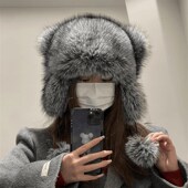 无尾巴加厚加绒可爱动物耳朵护耳帽秋冬防寒保暖包头帽猫耳毛绒帽