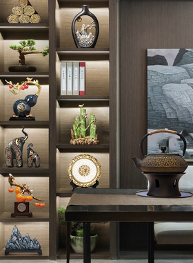 酒柜装饰品摆件客厅电视柜高端大气上档次轻奢高档现代简约工艺品