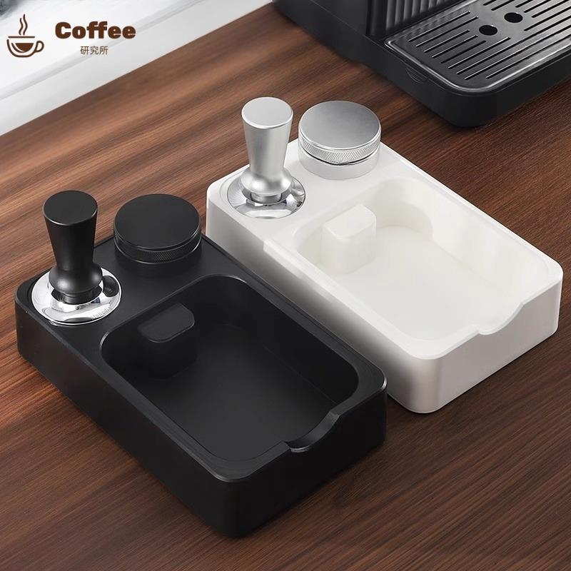 意式咖啡新款压粉底座敲渣桶一体布粉器具收纳工具全套咖啡机配件