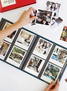韩国invite.L拍立得宝丽来600相册本4寸插页式方形宝利来照片影集