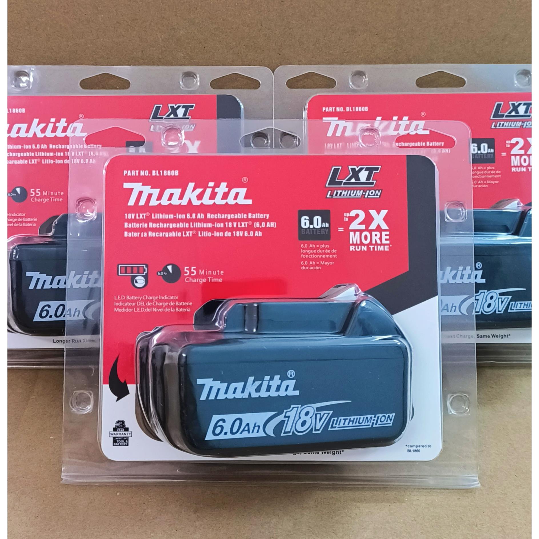 Makita/牧田原装进口BL1860B/18V/6.0Ah锂电池五金电动工具扳手