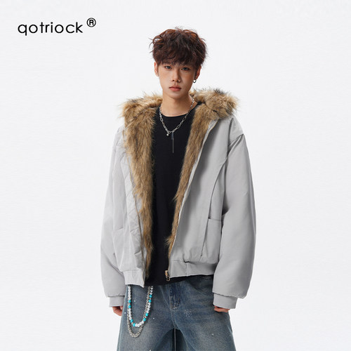 QOTRIOCK美式重磅解构座山雕棉服