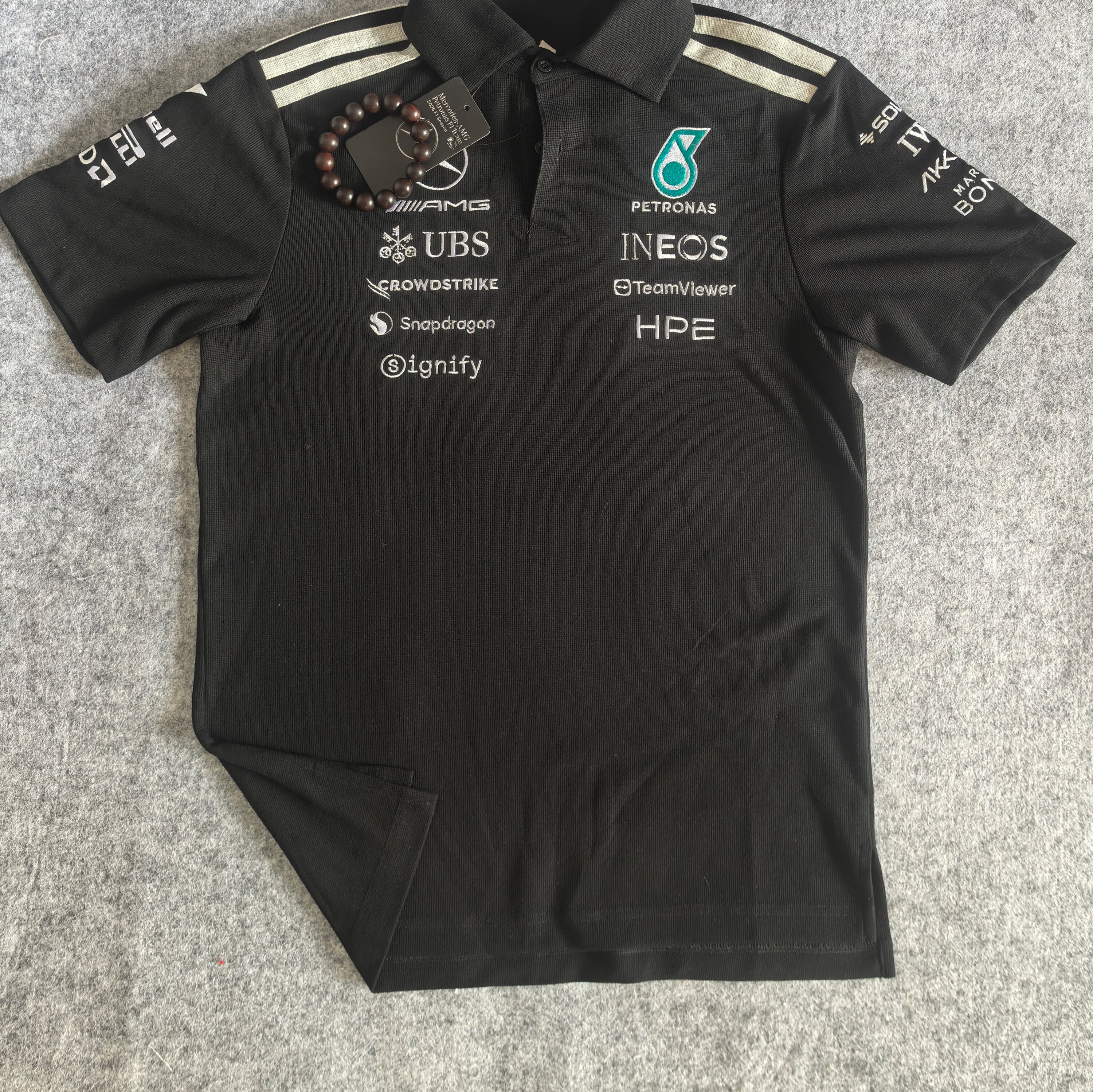 f1赛车服短袖 2026新款马石油夏季t恤透气速干刺绣骑行车队polo衫