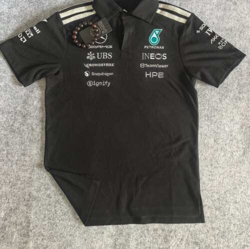 f1赛车服短袖 2026新款马石油夏季t恤透气速干刺绣骑行车队polo衫