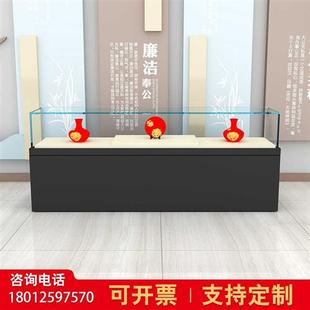 博物馆展示柜艺术品文博玻璃陈列柜书法字画工艺美术校史馆展览柜