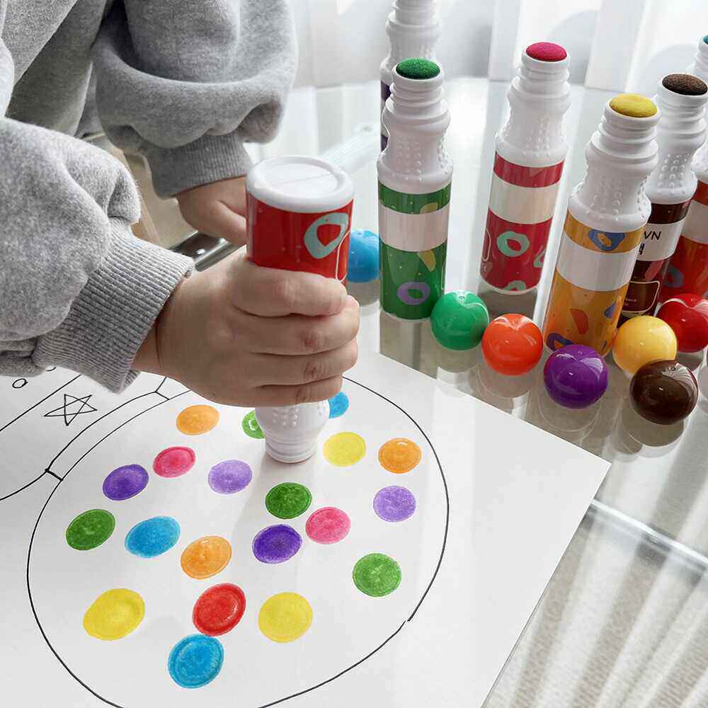 可水洗儿童涂鸦笔礼盒 幼儿绘画早教工具组合