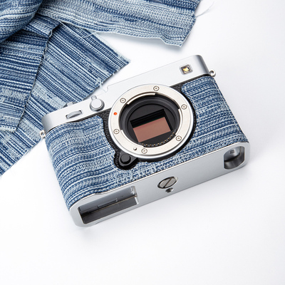 适用富士XE5/XM5/XS20保护套 x100vi丹宁相机包 xt5相机底座