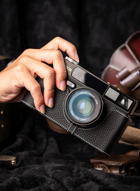 适用于 柯尼卡巧思AF皮套Konica Hexar AF胶片机头层牛皮保护套