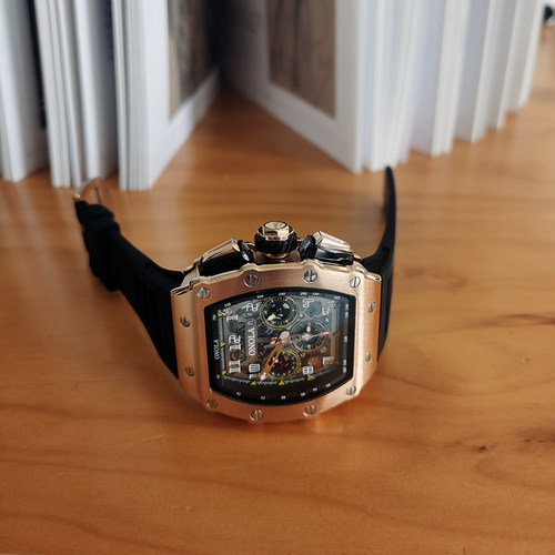 外贸理查德飞行员男士机械手表