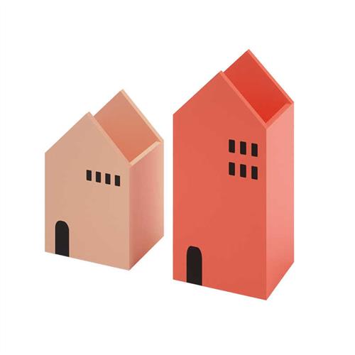 磁善家 磁性木质屋型笔筒磁吸置物架大容量创意收纳盒黑白板墙贴