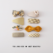 儿童女布艺发夹女童蝴蝶结碎发夹可爱BB夹刘海夹女孩发卡宝宝头饰