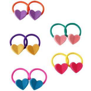 儿童发圈植绒宝宝头绳发饰小女孩可爱扎小揪揪皮筋发绳女童不伤发