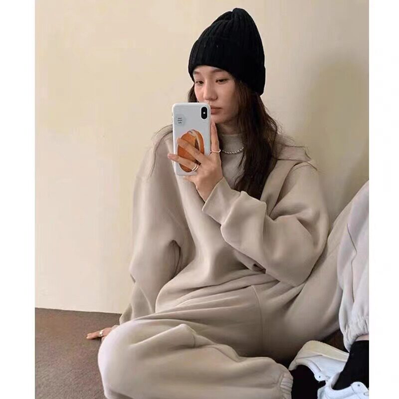 秋冬季运动服套装女宽松显瘦时尚卫衣休闲两件套2026年cityboyins