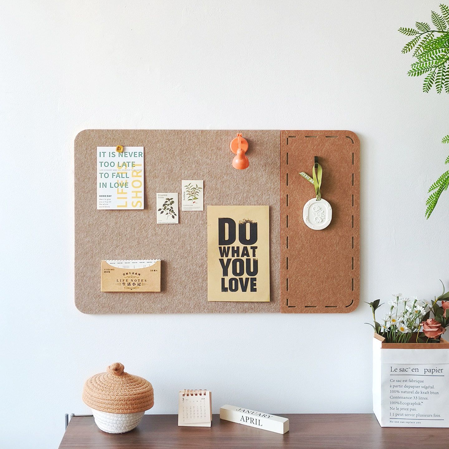 创意软装墙贴家居装饰留言板扎照片毛毡板简约办公室墙面装饰