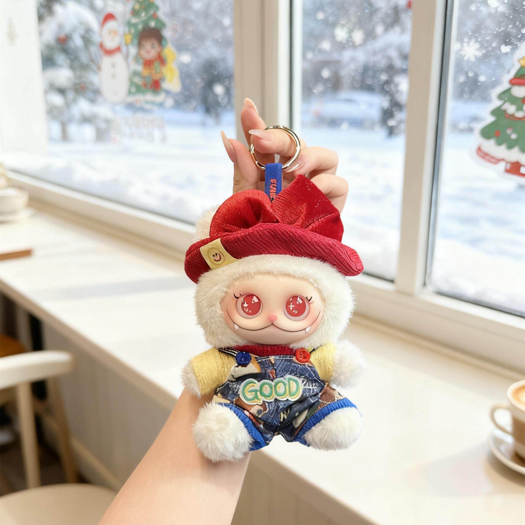 范趣町GISMOW娃衣小憨包联盟盲盒毛绒搪胶衣服替换装good背带裤