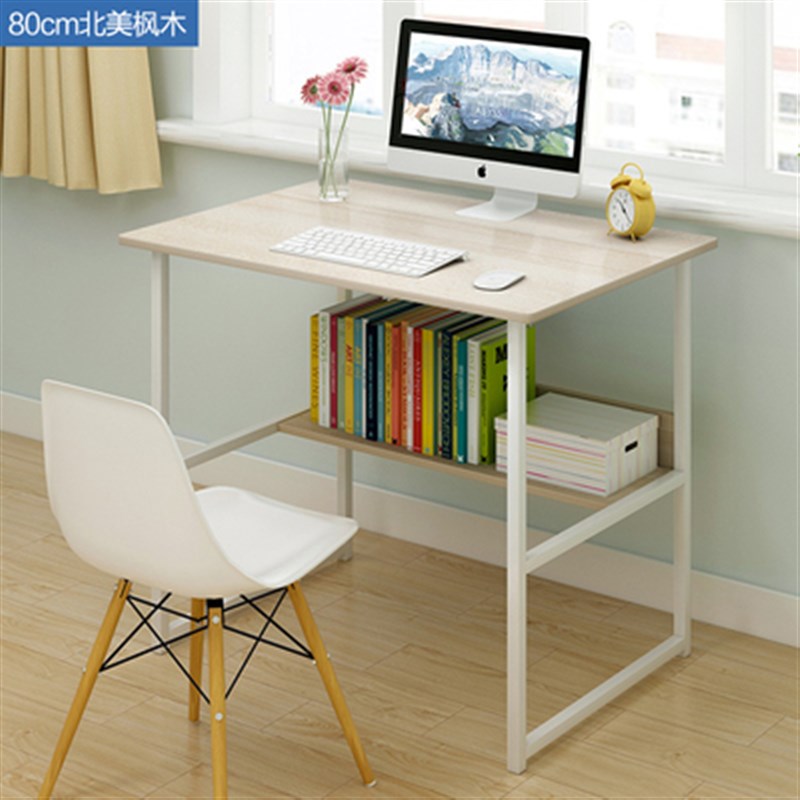 书桌子45电脑台式100简易80cm宽60的1一米40长50卧室120高75厘米