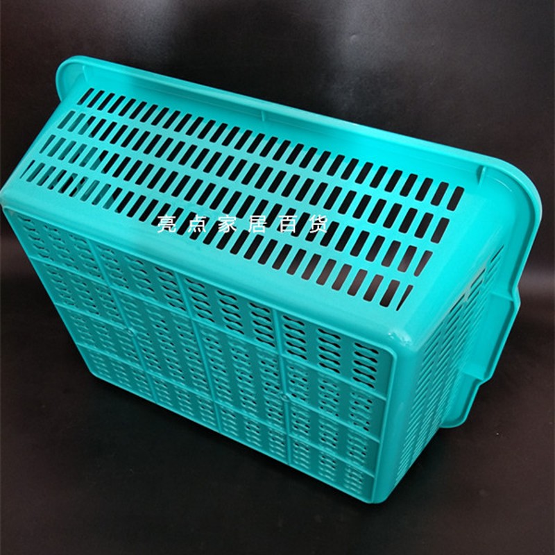 超大号加厚塑料漏筐长方形洗菜沥水果篮储物厨房冷库超市加大方筛