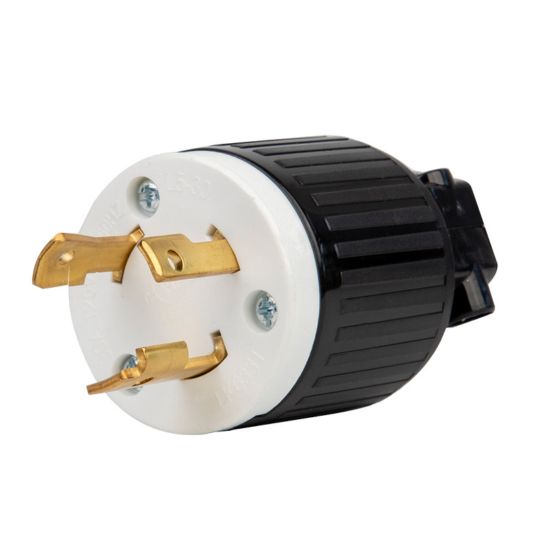 NEMA L5-30P美规UL认证接线插头三极公头30A 125V电源组装式插头