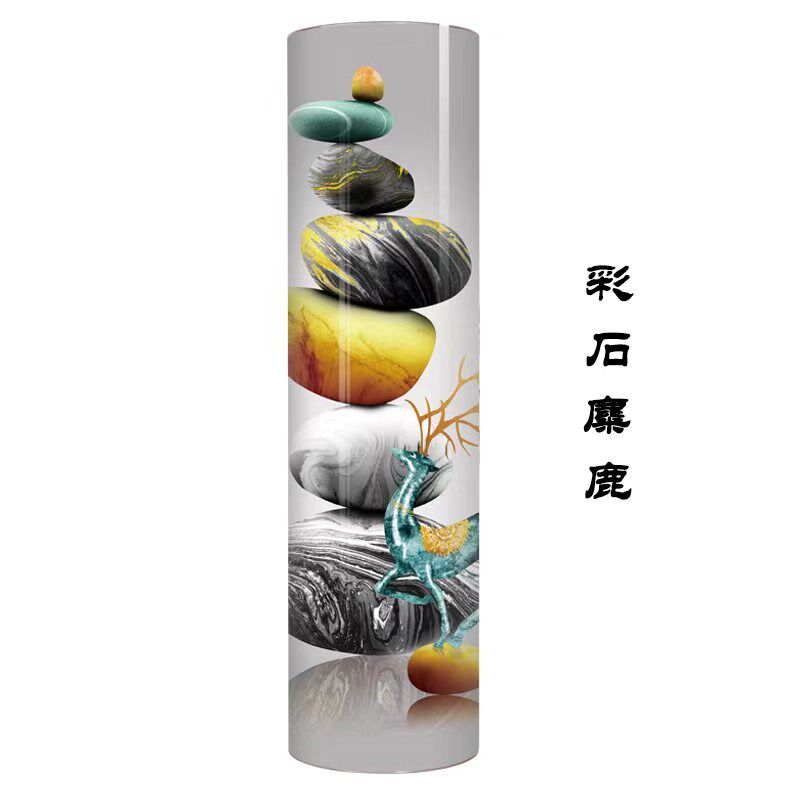 门厅柜360度旋转鞋 阳台玄关鞋架现代创意简约柜加大圆形圆柱
