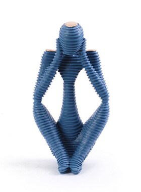 现代简约创意抽象人物摆件家居客厅书房样板房玄关工艺品书档摆设