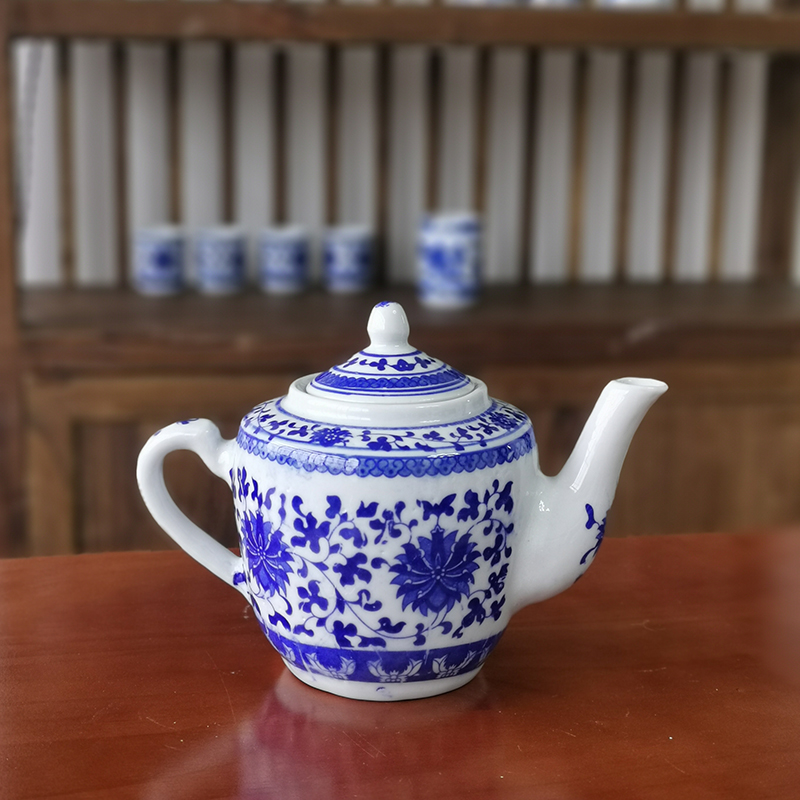 陶瓷油壶油罐大号带盖白油瓶装油壶家用水壶茶壶厨房用品1000毫升