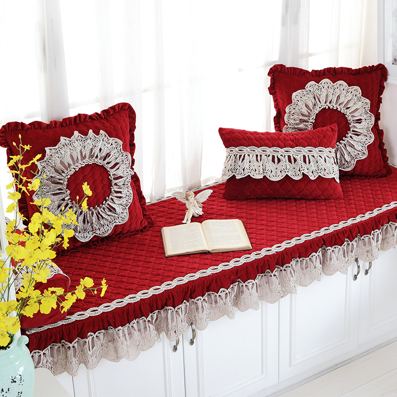 禧爱欧式飘窗垫窗台垫海绵定做订做卧室加厚防滑阳台垫榻榻米四季