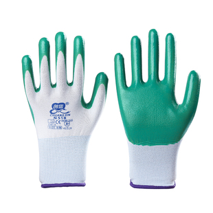 透气 劳动工地干活耐磨工作不臭手丁腈胶耐油薄款 劳保手套男士 夏季