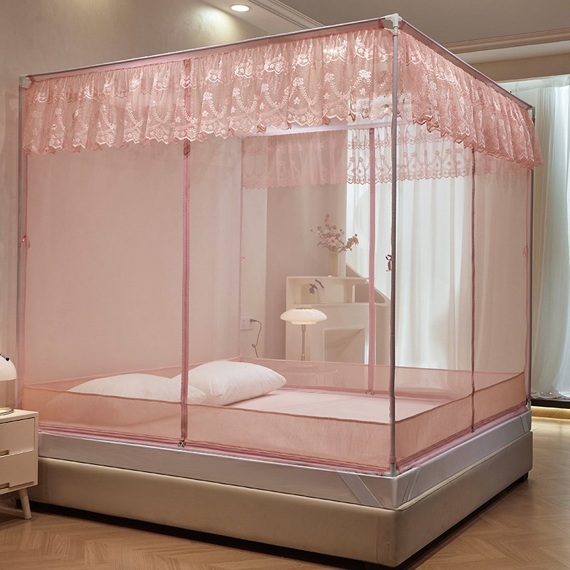 150x200蚊帐家用2024新款1米8大床180x200卧室文章卧室高级带支架
