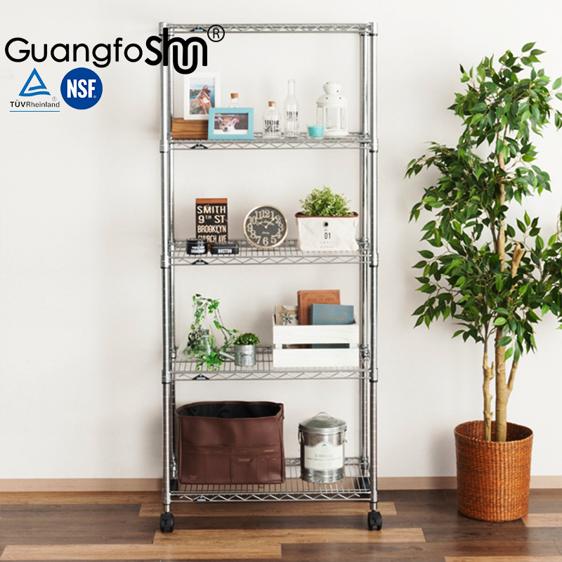 厨房五层180cm落地多层可移动 收纳箱杂物带轮子置物架组合架货架