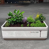 户外不锈钢花箱组合定制大树池广场市政景观道路隔断美化铁艺花坛