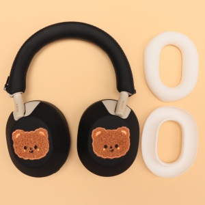适用Sony/索尼WH-1000XM6头戴式蓝牙耳机保护套可爱卡通小熊WH-1000XM5/WH-1000XM4/3横头梁套耳罩耳帽替换壳