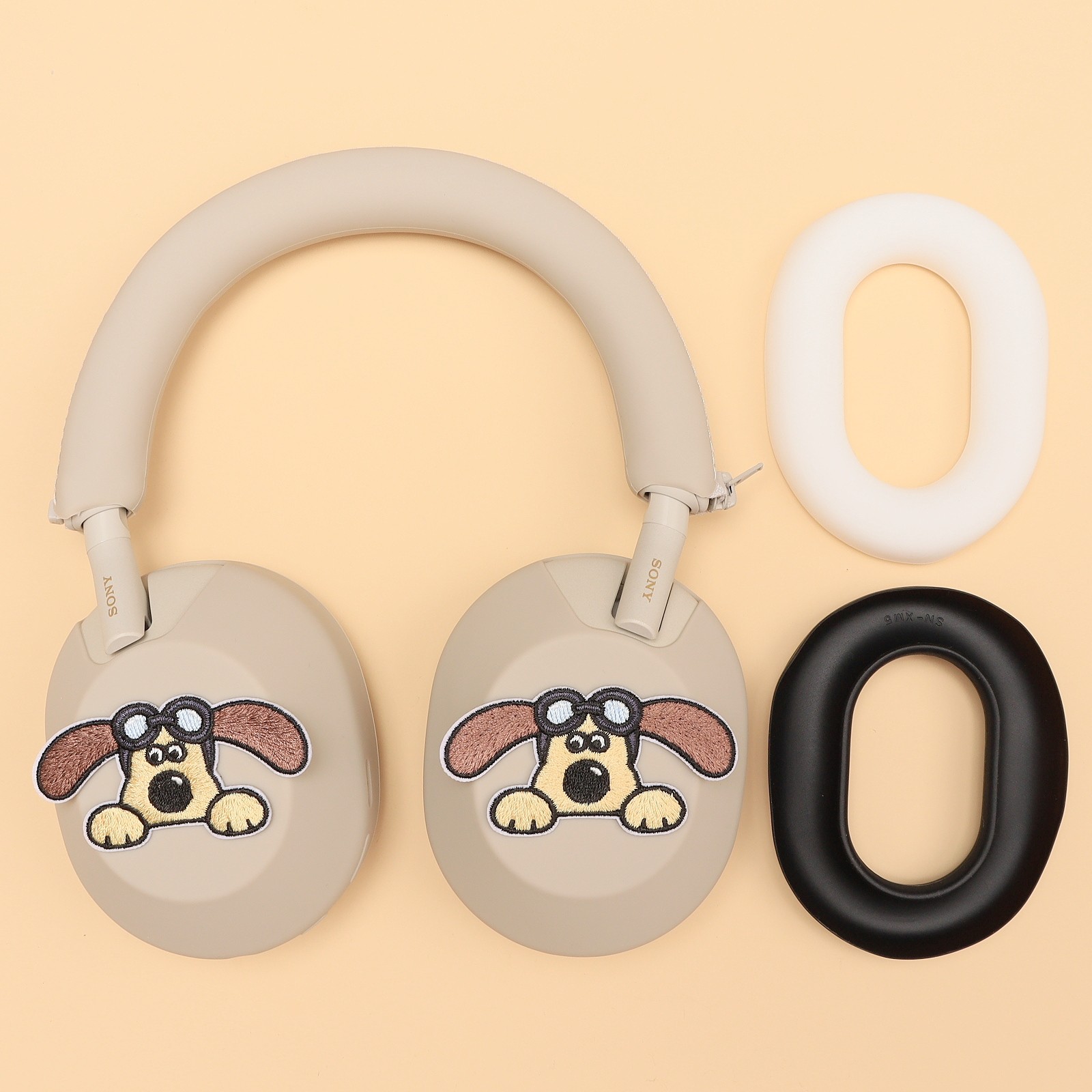 适用Sony/索尼WH-1000XM6头戴式蓝牙耳机保护套可爱情侣卡通WH-1000XM5/WH-1000XM4/3横头