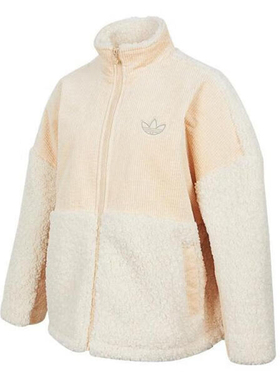 Adidas阿迪达斯SHERPA MIX W 女子运动服休闲立领夹克外套HY4255