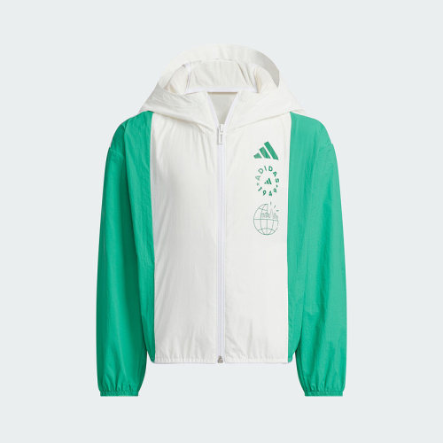 Adidas阿迪达斯儿童防晒衣UPF100+凉感拒水连帽夹克外套JL7559