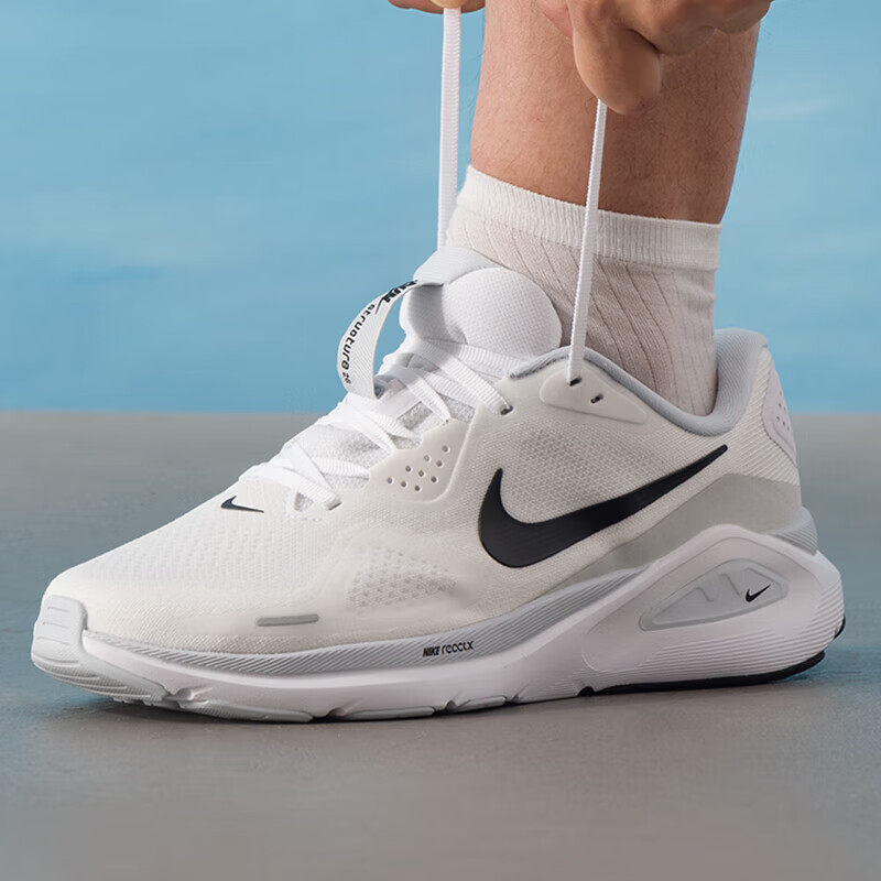 Nike耐克男跑步鞋Structure26透气缓震公路跑鞋运动鞋HJ1102-100