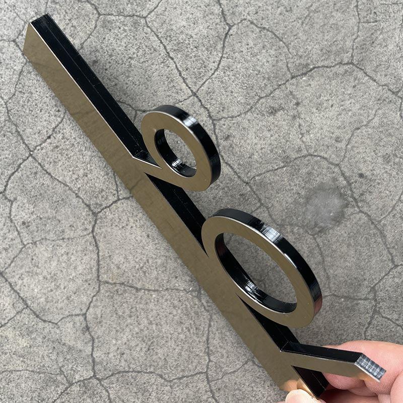 不锈钢门牌号码牌家用高档高级感轻奢创意个性定订制标识牌酒店包