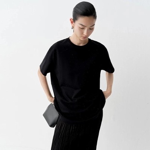 T恤女上衣AR613008 2025夏季 新款 圆领时尚 宽松短袖