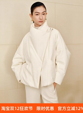 ariosec艾诺丝女神官方旗舰店2025冬新款立领羽绒服外套AR004008