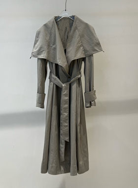 ariosec艾诺丝女神官方旗舰店2026年春新款系带风衣外套BR211114