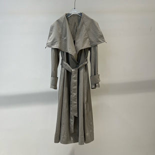 ariosec艾诺丝女神官方旗舰店2026年春新款系带风衣外套BR211114